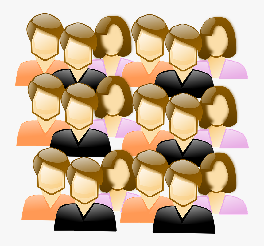 People, Faces, Crowd - Clipart Crowd Of People, HD Png Download, Free Download