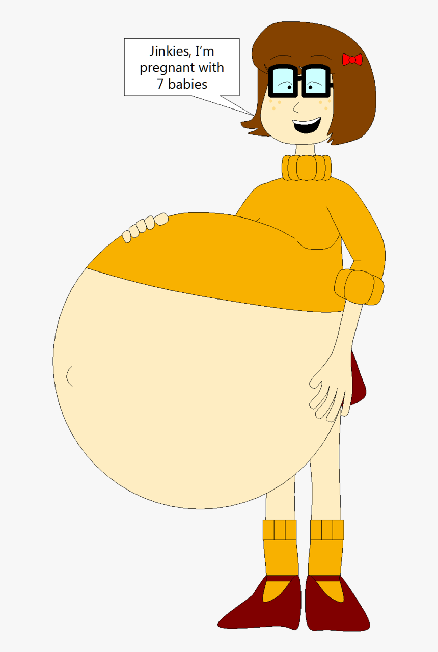 Pregnant Velma With 7 Children By Angry-signs - Shaggy X Scooby Fanart, HD Png Download, Free Download