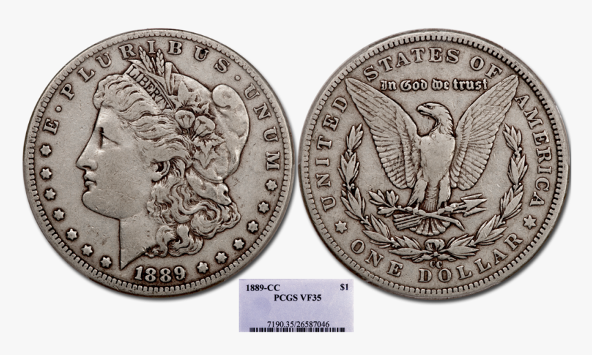 1889 Cc M$ Pcgs35, HD Png Download, Free Download