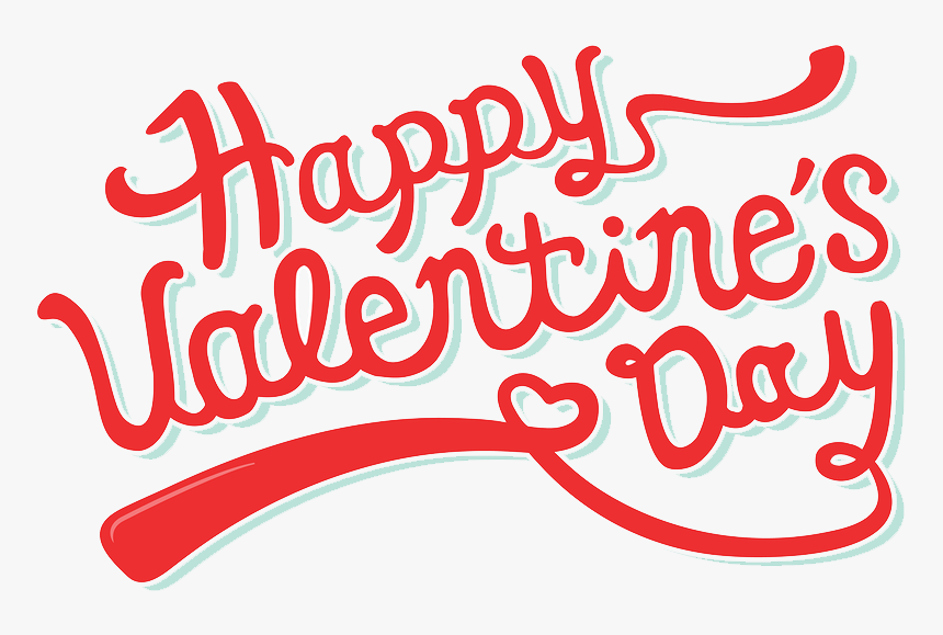 Happy Valentine"s Day Png Image - Calligraphy, Transparent Png, Free Download