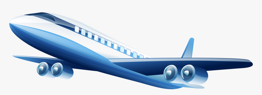 Blue Airplane Png Clipart - Airplane Clip Art Png, Transparent Png, Free Download