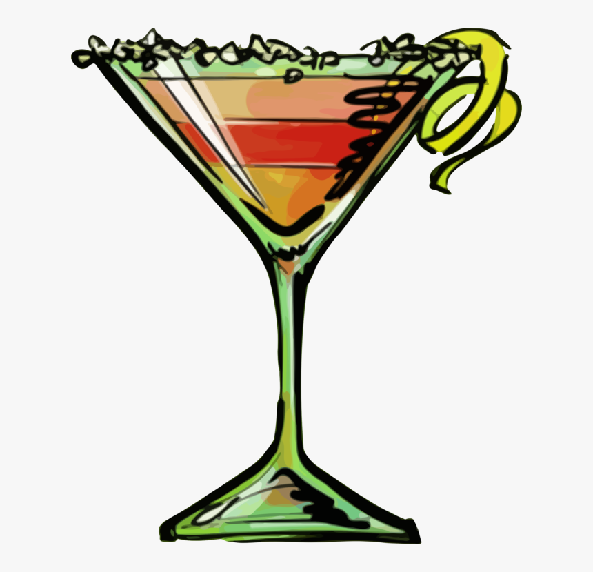 Champagne Glass - Clipart Martini Glass Vector, HD Png Download, Free Download