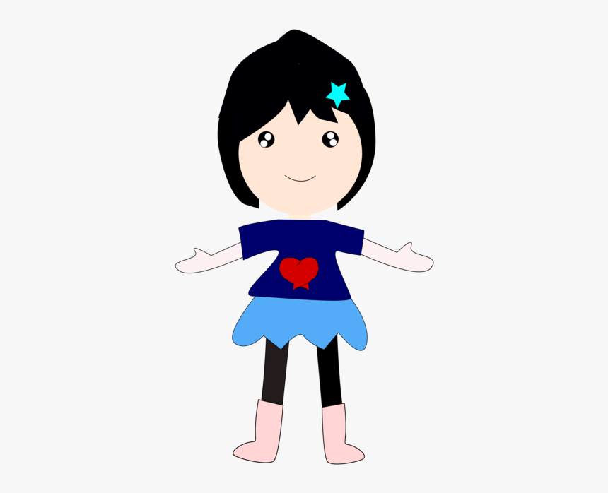 Emotion,art,black Hair - Cartoon, HD Png Download, Free Download