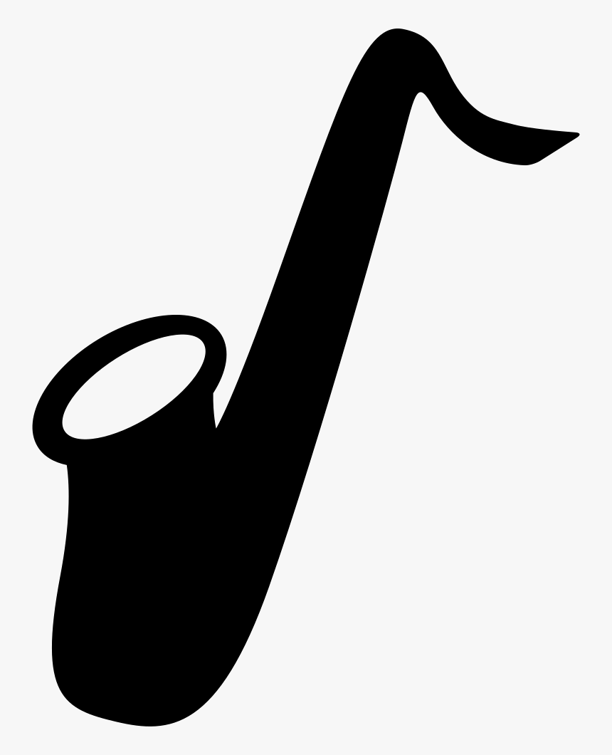 Saxophone Silhouette Png - Silhouette Of Saxophone, Transparent Png, Free Download