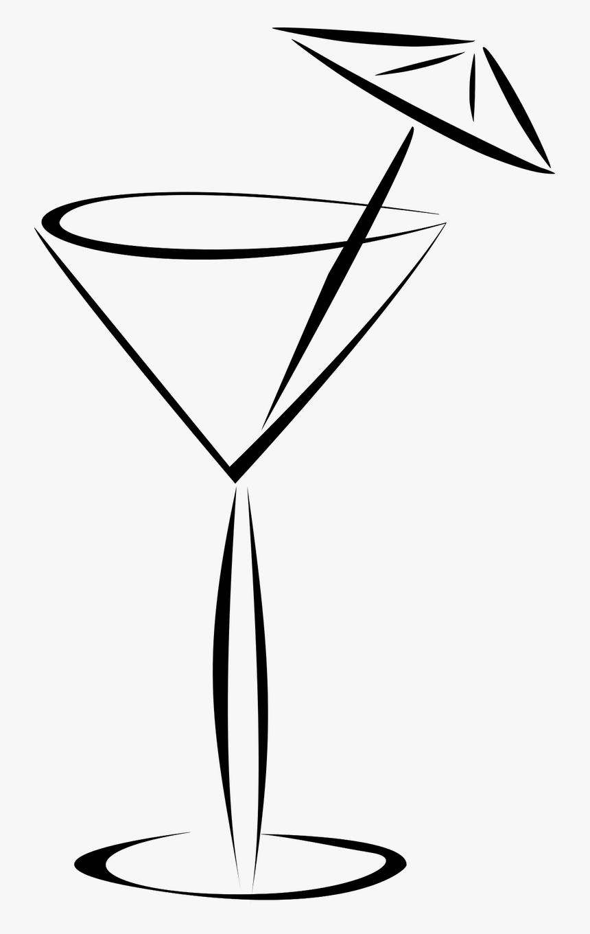 Cocktail Black And White, HD Png Download, Free Download