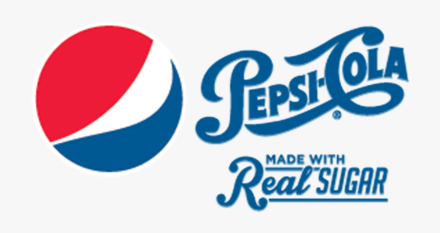 Pepsi Real Sugar - Pepsi Made With Real Sugar Logo, HD Png Download, Free Download