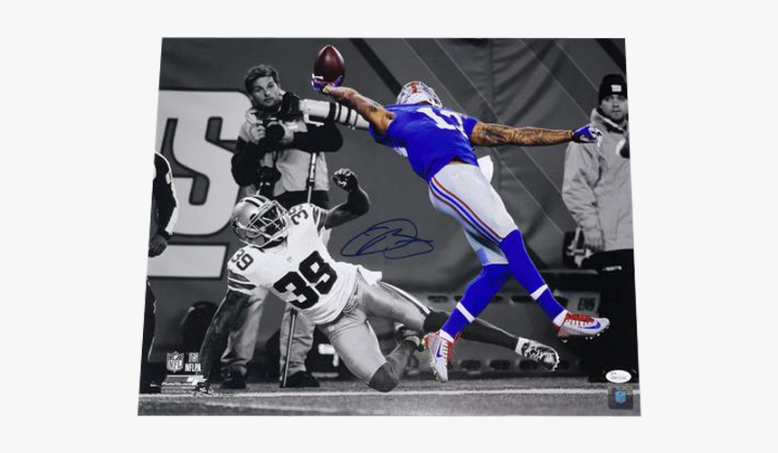 Odell Beckham Jr New York Giants Football Autographed - Odell Beckham Jr, HD Png Download, Free Download