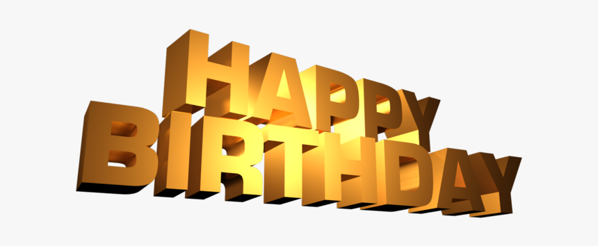 Happy Birthday Png Text, Transparent Png, Free Download