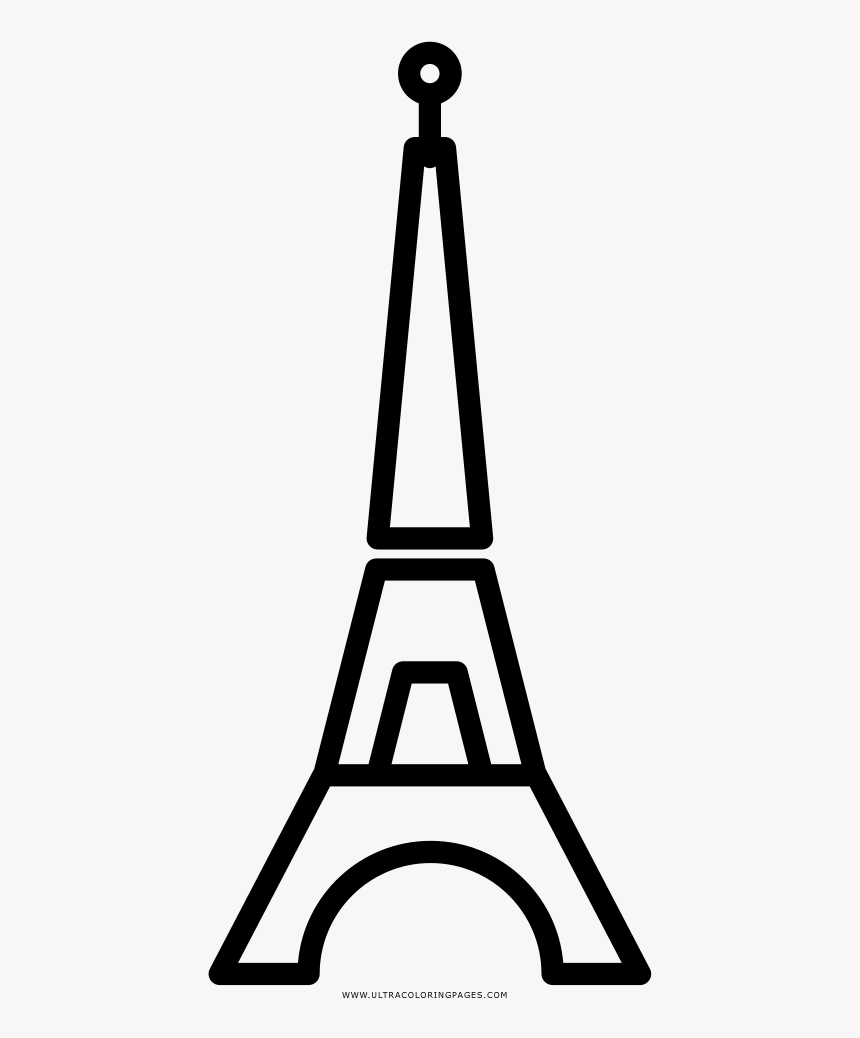 Eiffel Tower Silhouette Png Download Image - Tour Eiffel Flat Design, Transparent Png, Free Download
