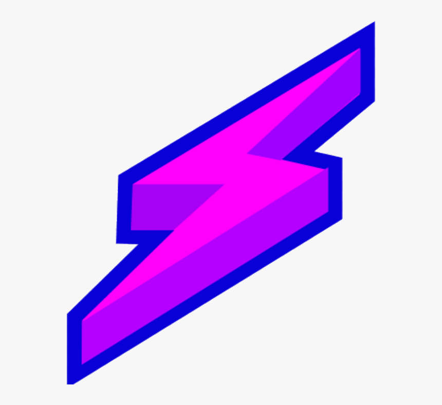 Lightning Bolt Find And Best Transparent Clipart Png - Purple Lightning Bolt Png, Png Download, Free Download