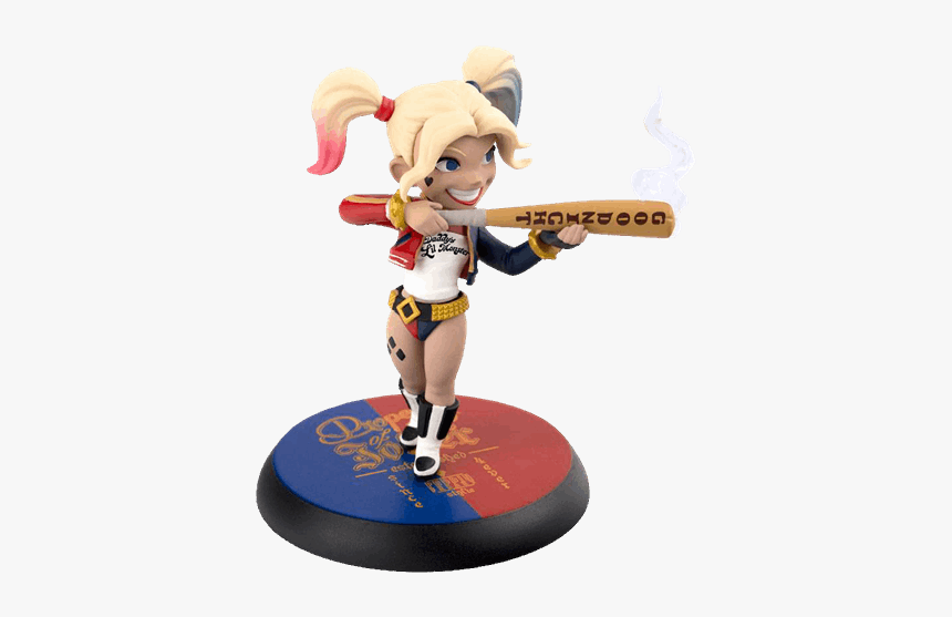 Suicide Squad Harley Quinn Dc Comics Q Fig Vinyl Action - Harley Quinn Vinyl Figure, HD Png Download, Free Download