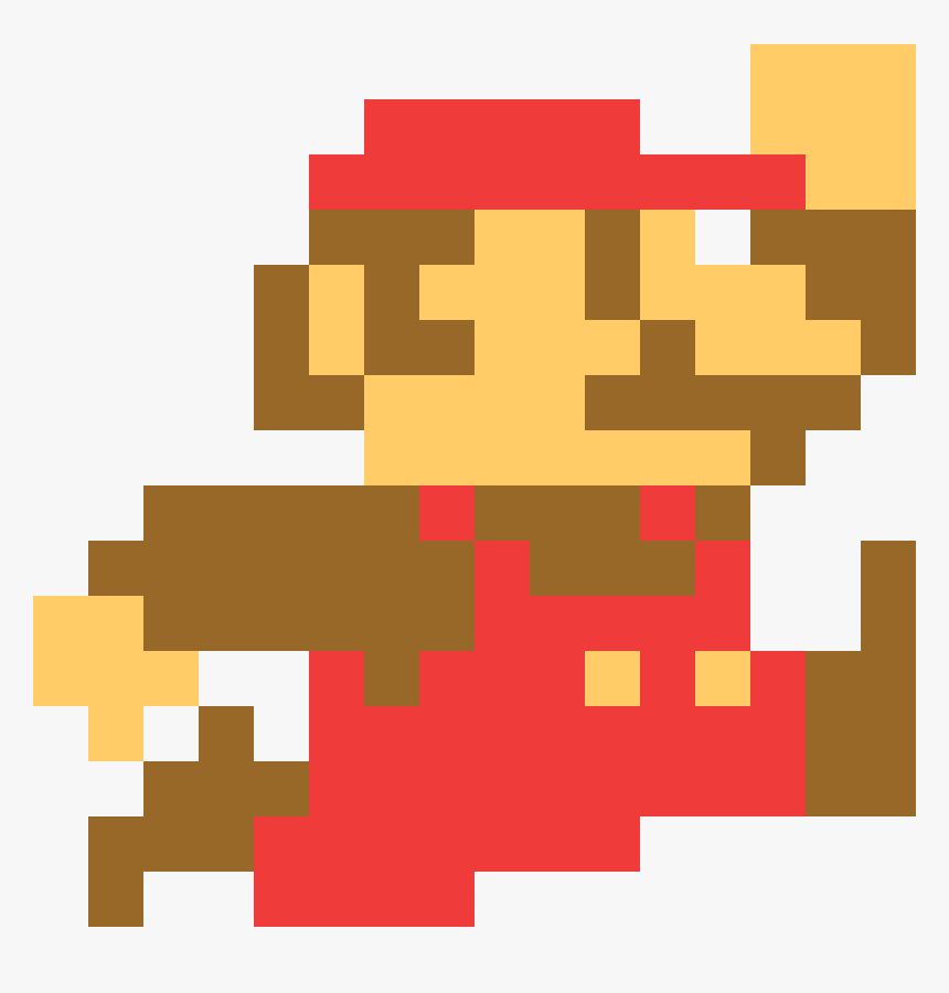 Mario Pixel Art Grid Hard - All Red Mania