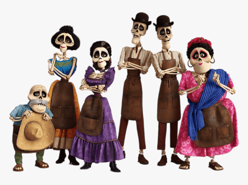 Miguel"s Skeleton Family - Characters From Coco, HD Png Download, Free Download