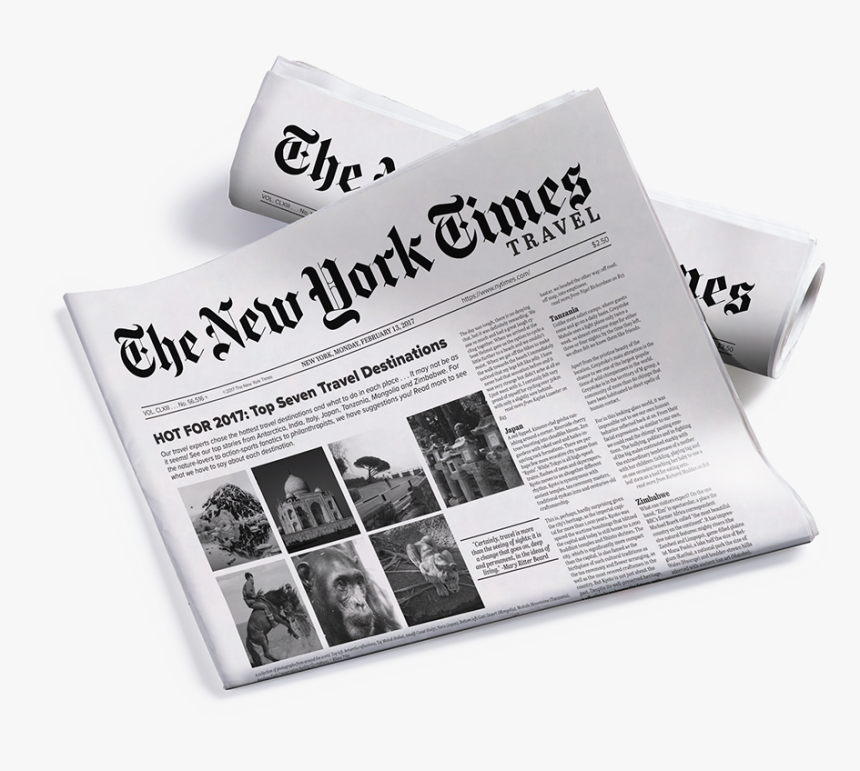 New York Times Newspaper Transparent Hd Png Download Kindpng