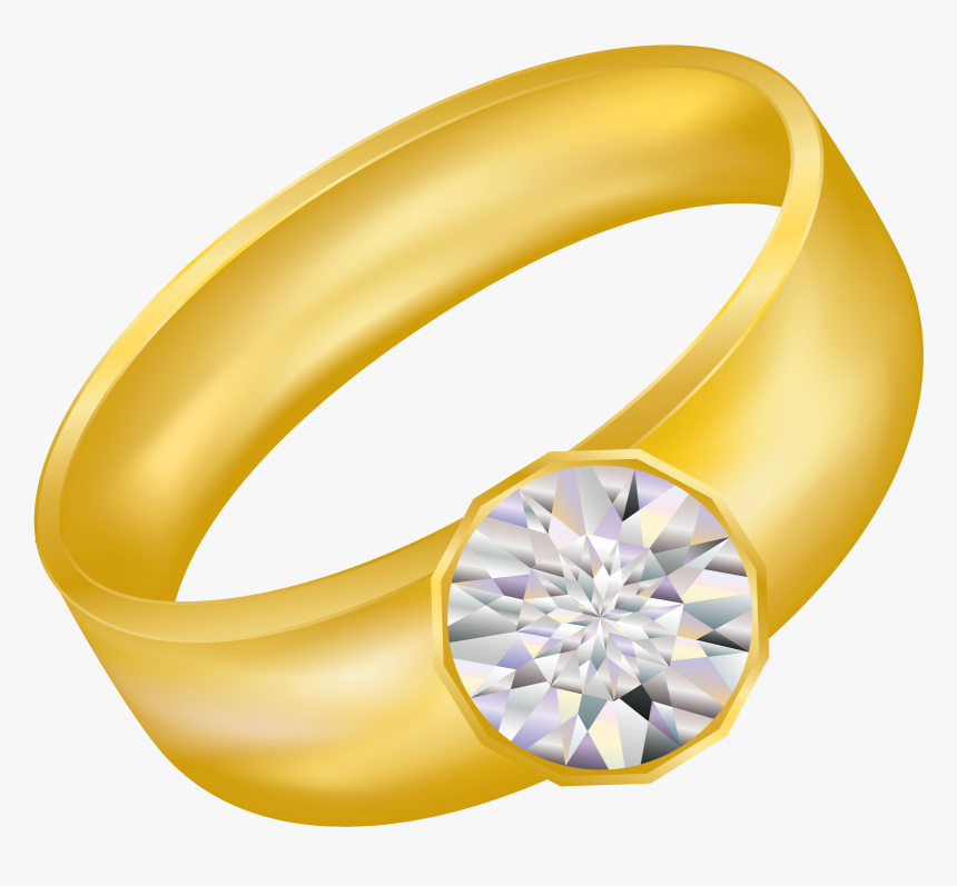 Wedding Ring Clipart Image Double Wedding Ring Clipart - Gold Ring Clipart, HD Png Download, Free Download