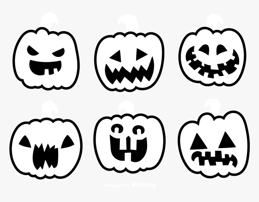 Halloween Boo, Happy Halloween, Pumpkin, Buttercup - Halloween Black And White Pumpkins, HD Png Download, Free Download