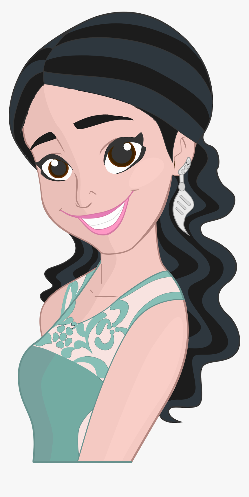 Clipart Smile Woman Smile - Woman Smiling Clipart, HD Png Download, Free Download