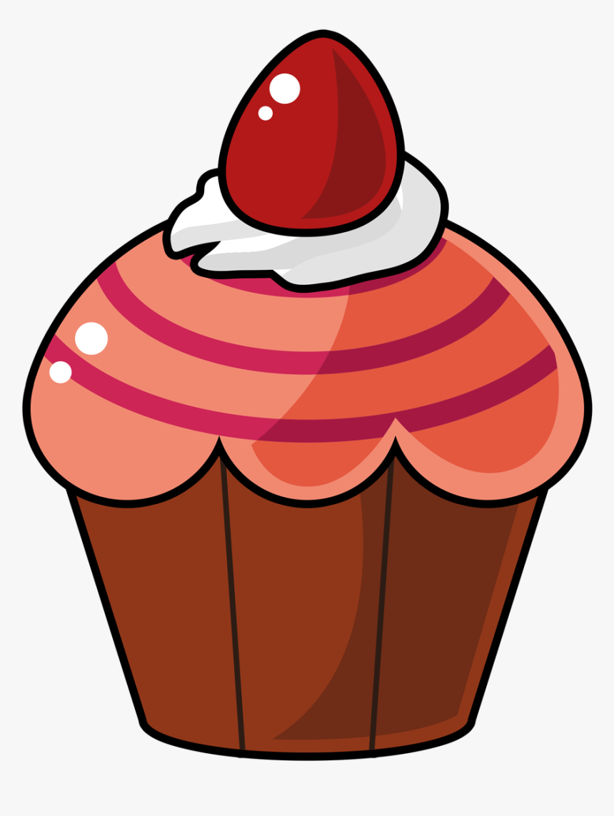 Cartoon Cupcake Clipart - Cartoon Cupcakes Clipart, HD Png Download, Free Download