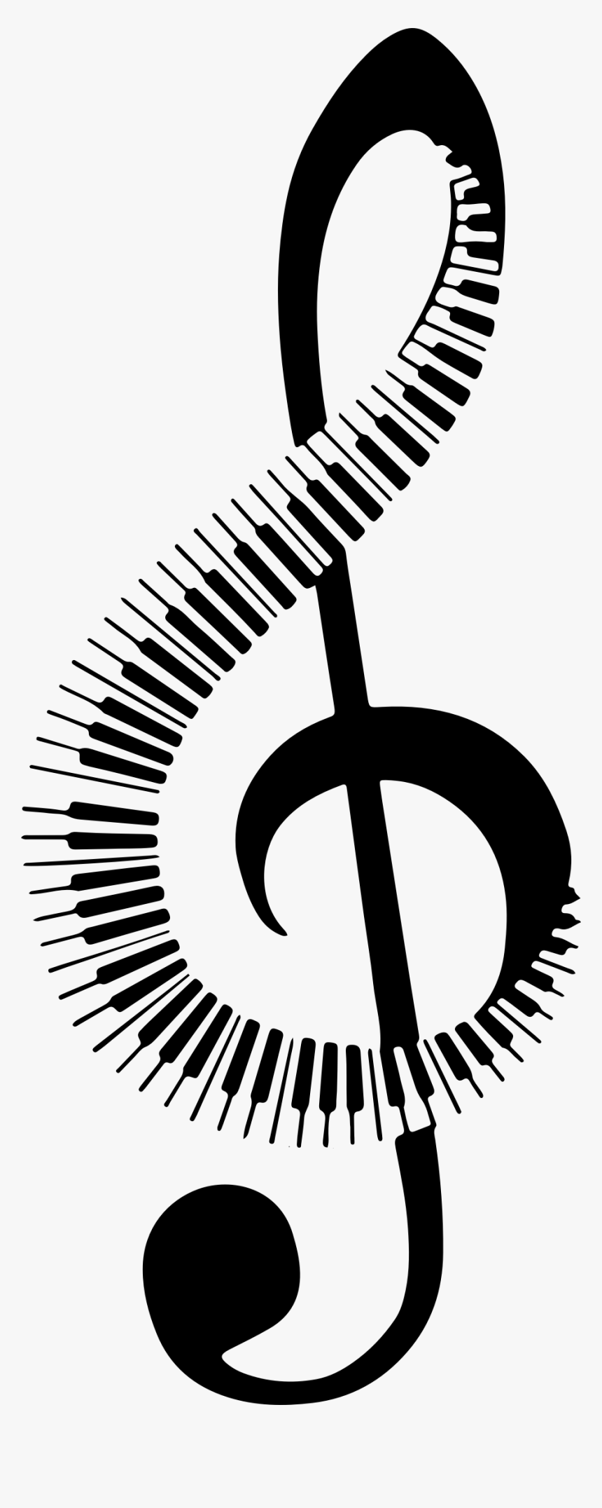 Musical Note Keyboard Clip Arts - Music Keyboard Clip Art, HD Png Download, Free Download