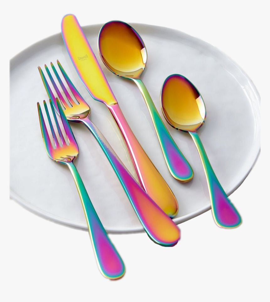 Plate Clipart Plate Silverware - Mepra Rainbow, HD Png Download, Free Download