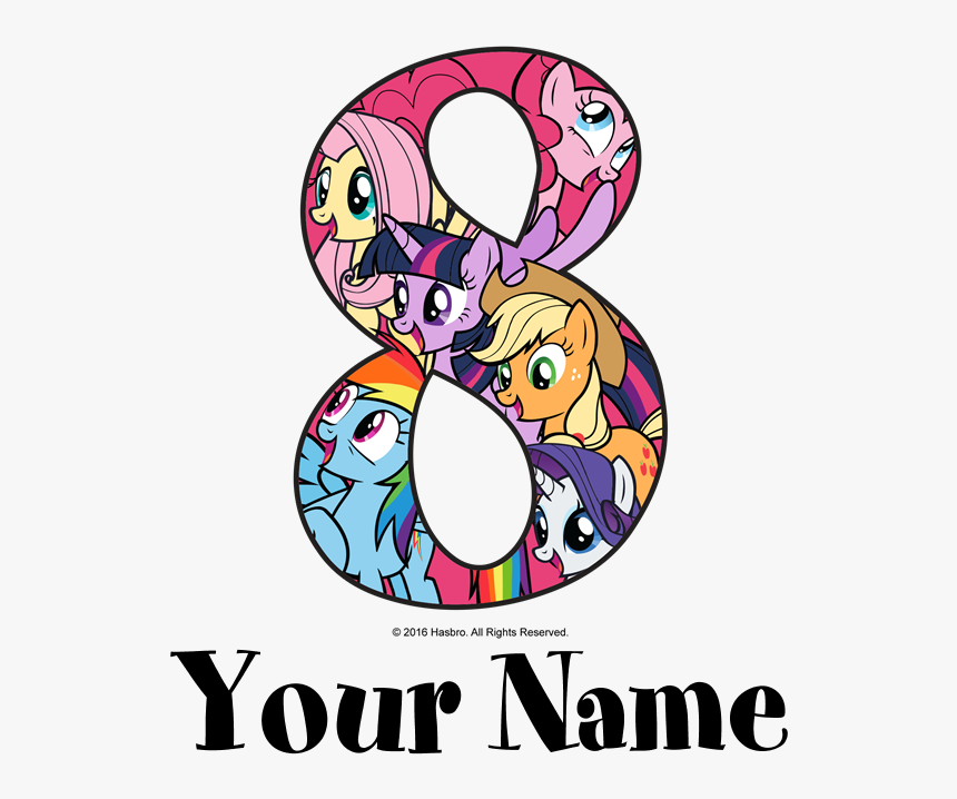 My Little Pony Friends 8th Birthday T-shirt - My Little Pony Friends Birthday, HD Png Download, Free Download