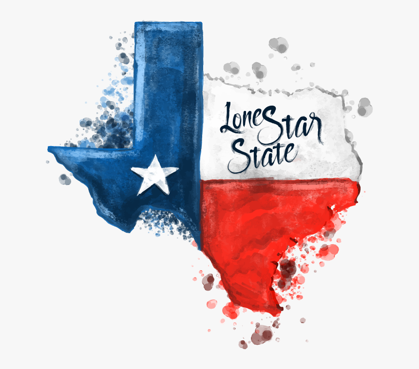 Texas Map With Texas Flag Inside, HD Png Download, Free Download