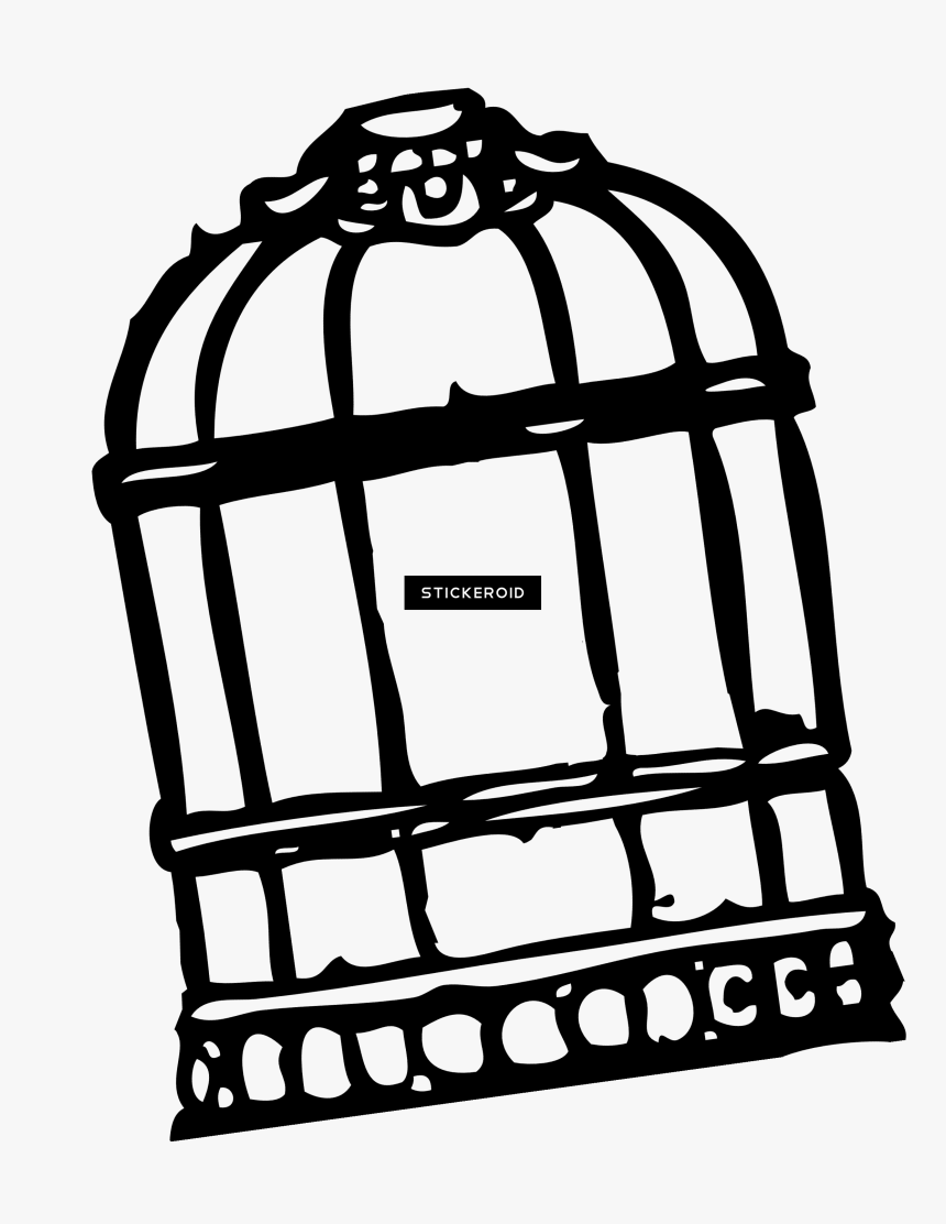 Cage Bird Objects - Mockingbird In A Cage, HD Png Download - kindpng
