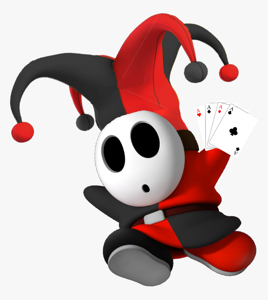 Red Joker Guy With Cards - Super Mario Joker Guy, HD Png Download, Free Download