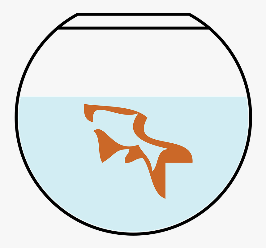 Goldfish In Bowl Graphic, HD Png Download, Free Download