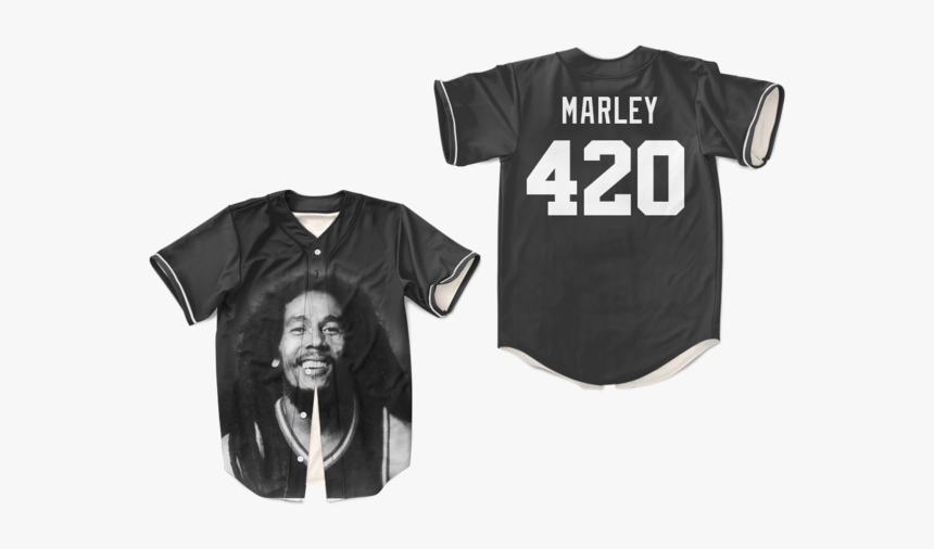 420 Smokers Bob Marley Baseball Jersey Colors - Beers Baseketball ...