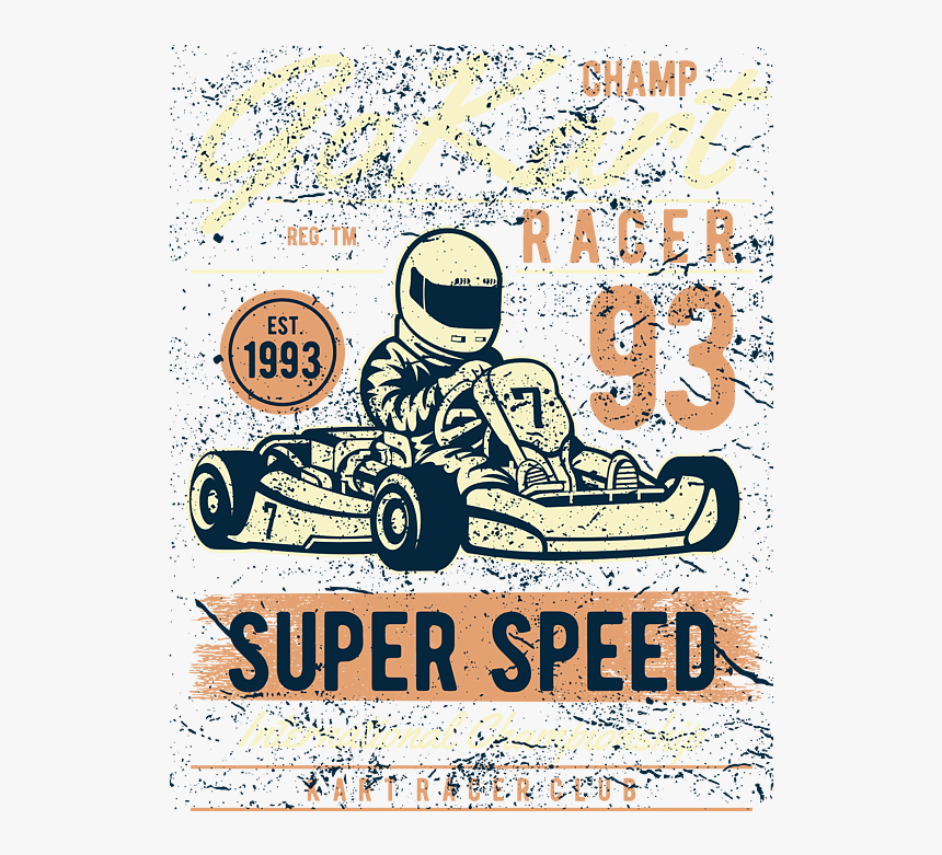 Go Kart Stencil, HD Png Download, Free Download