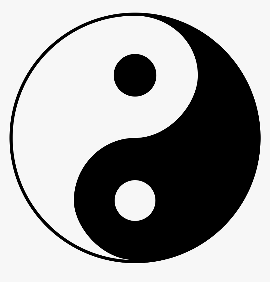 Clipart Table Half Circle - Yin And Yang Png, Transparent Png - kindpng