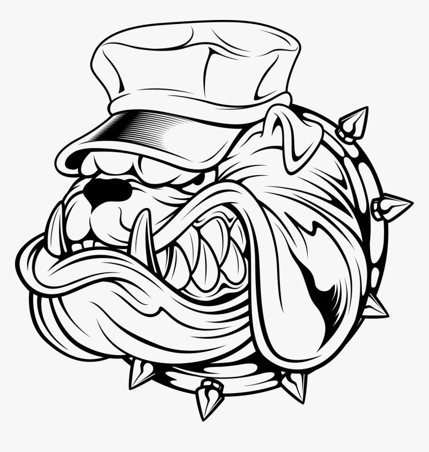 Bulldog Logo Design Draw Hd Png Download Kindpng