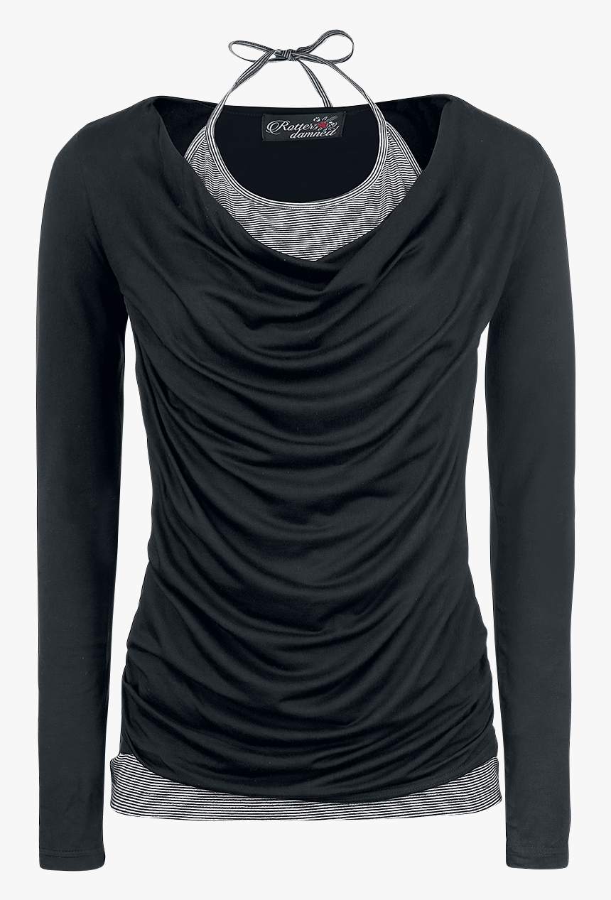 Transparent Lazo Negro Png - Long-sleeved T-shirt, Png Download, Free Download