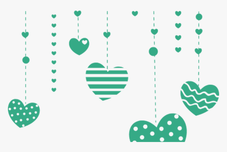 Polka Dot Falling Hearts Free Clip Arts Online Fotor - Heart, HD Png Download, Free Download