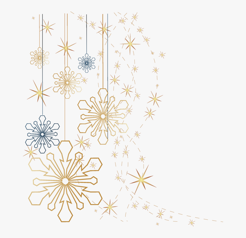 Snowflake Portable Network Graphics Clip Art Image - Snowflakes Transparent Background Frame, HD Png Download, Free Download