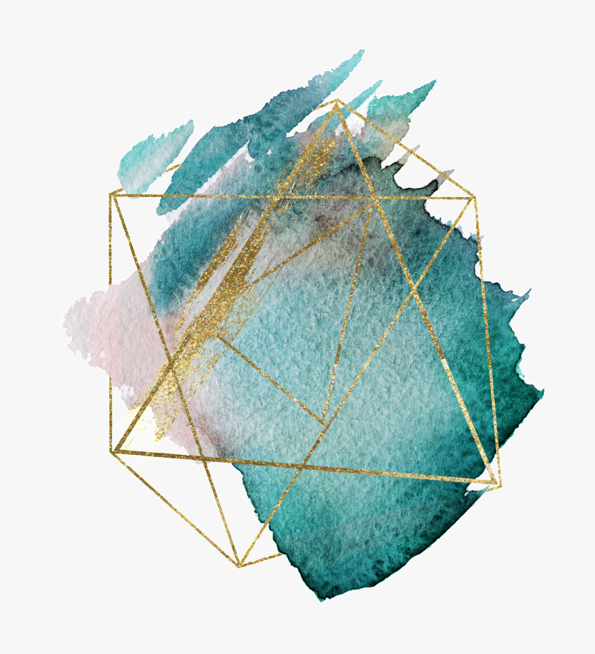 Simple Creative Watercolor Decorative - Watercolor Triangle Png, Transparent Png, Free Download