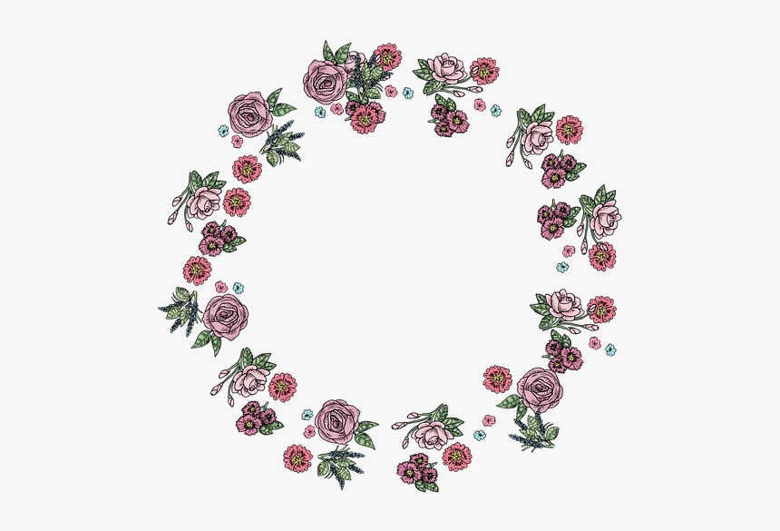 Circulo De Flores Png, Transparent Png, Free Download