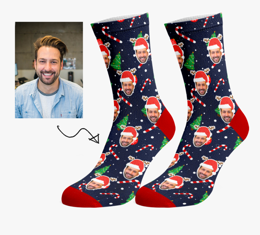 Christmas Face Socks, HD Png Download, Free Download