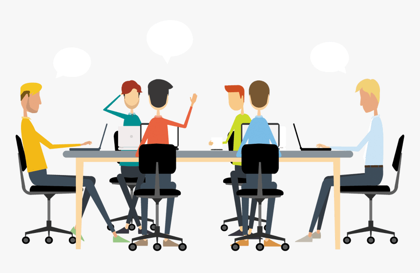 Transparent Discuss Clipart - Cartoon Office People Png, Png Download -  kindpng