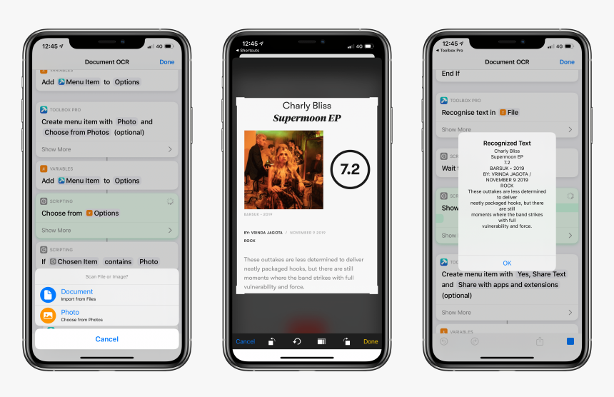 Performing Ocr On Images With Shortcuts And Toolbox - Iphone, HD Png Download, Free Download