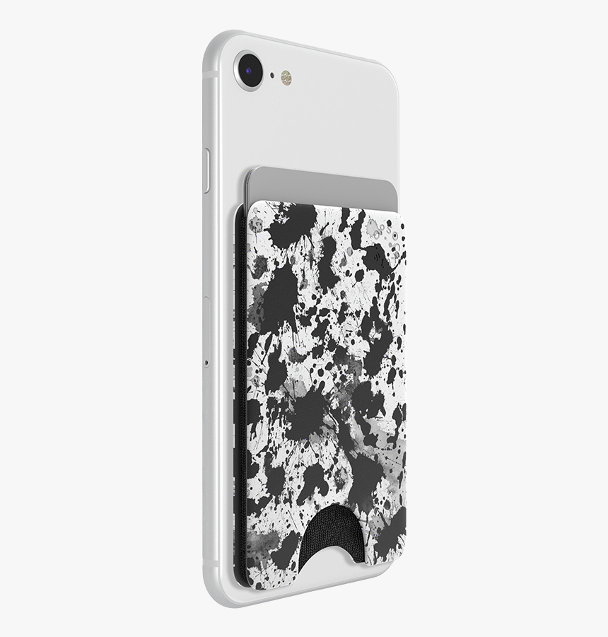 Popwallet Black Splatter - Popsockets Popwallet, HD Png Download, Free Download