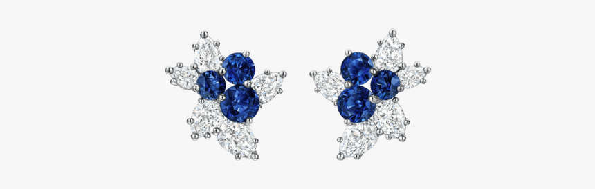 Berry Cluster By Harry Winston, Sapphire And Diamond - Berry Cluster Ring By Harry Winston, HD Png Download, Free Download