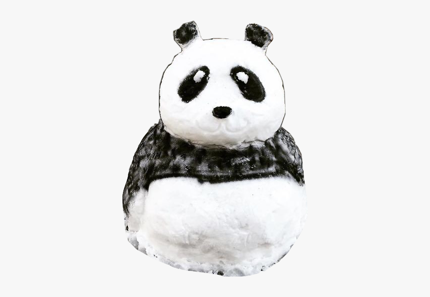#ftestickers #snow #panda #figure #cute #snowman #freetoedit - Pupazzo Di Neve Panda, HD Png Download, Free Download