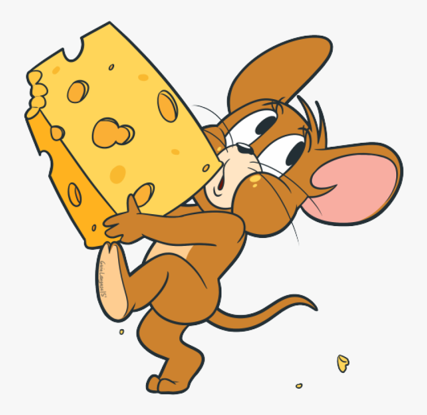 Tom And Jerry Png Image - Jerry Mouse With Cheese, Transparent Png, Free Download