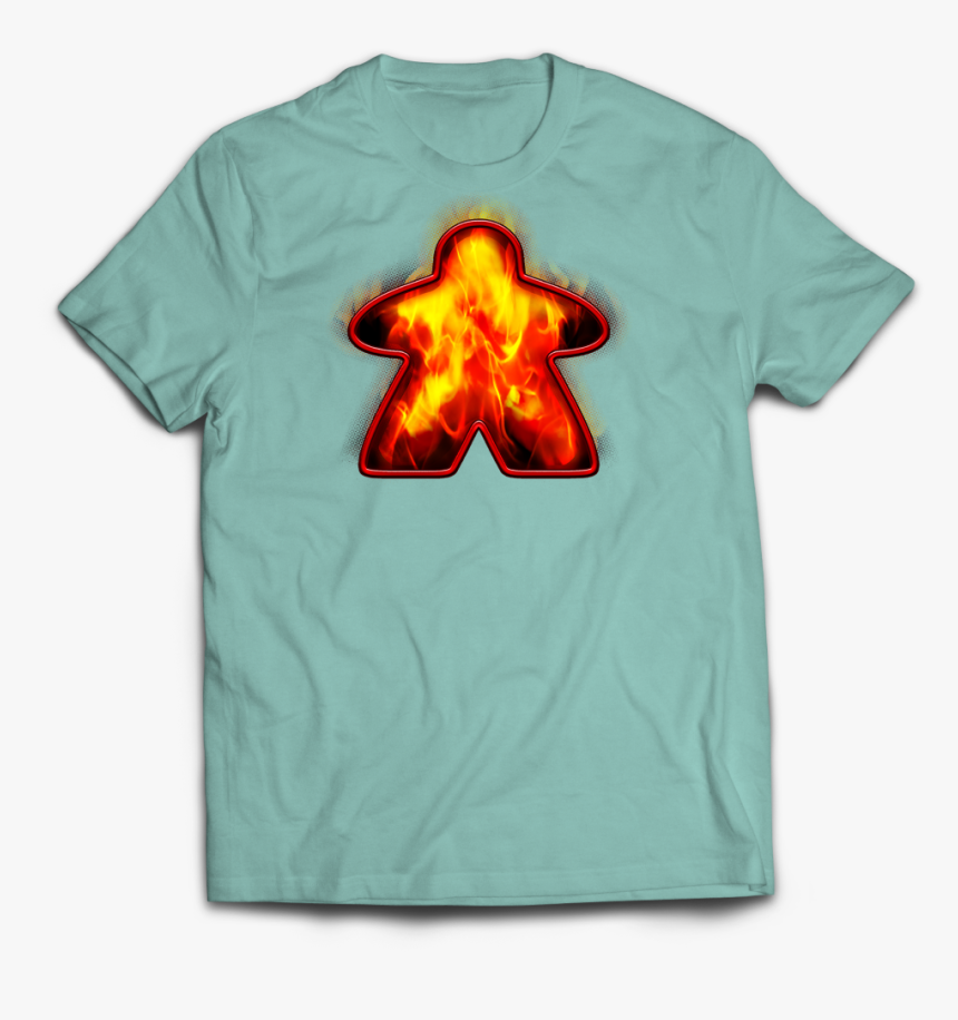 Red Fire Meeple - T-shirt, HD Png Download, Free Download