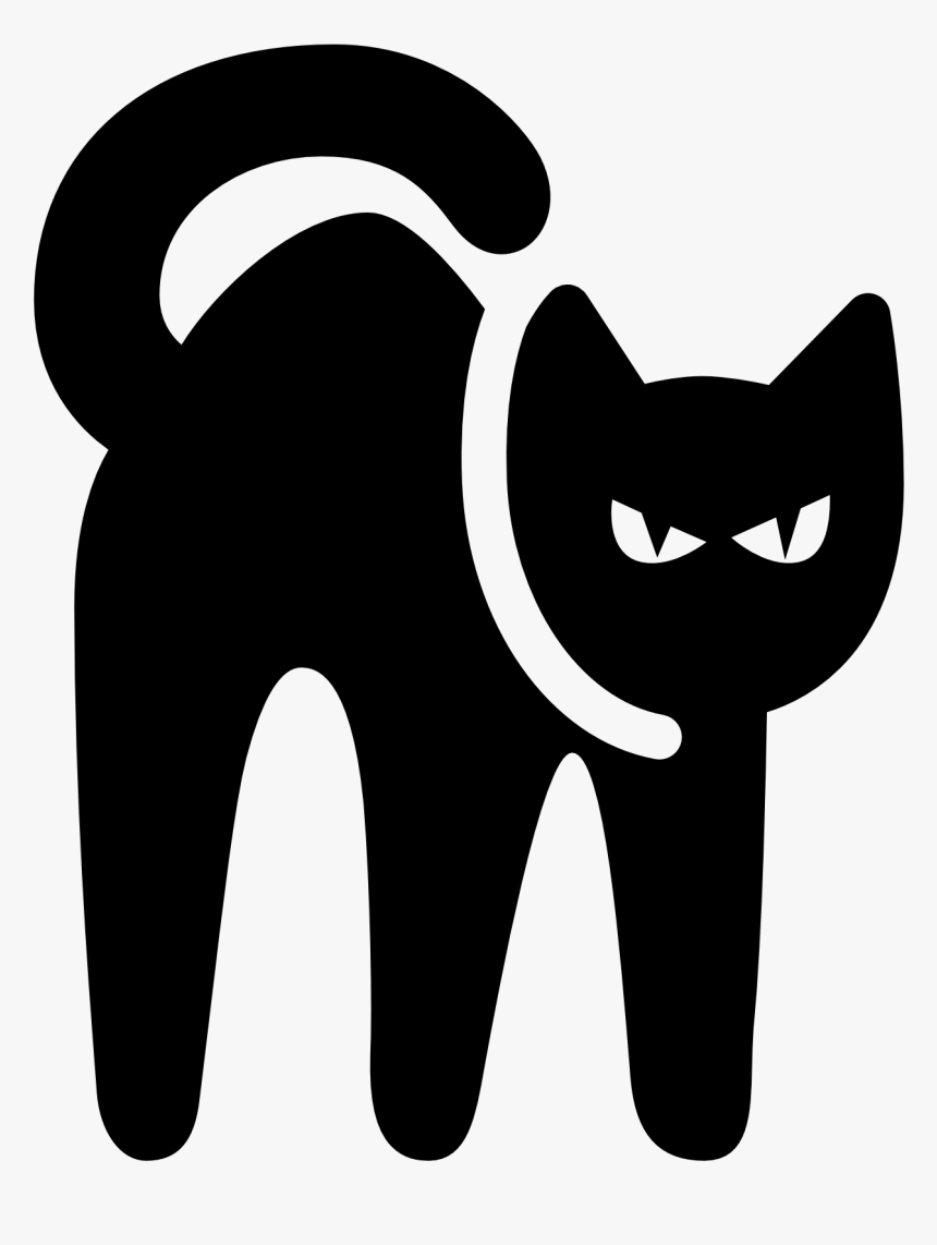 Computer Icons Cat Clip Art - Black Cat Ico, HD Png Download, Free Download