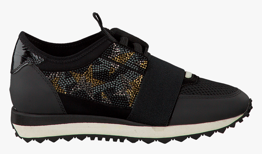 Black Lola Cruz Sneakers Deportivo Brillo Estrellas - Hiking Shoe, HD Png Download, Free Download