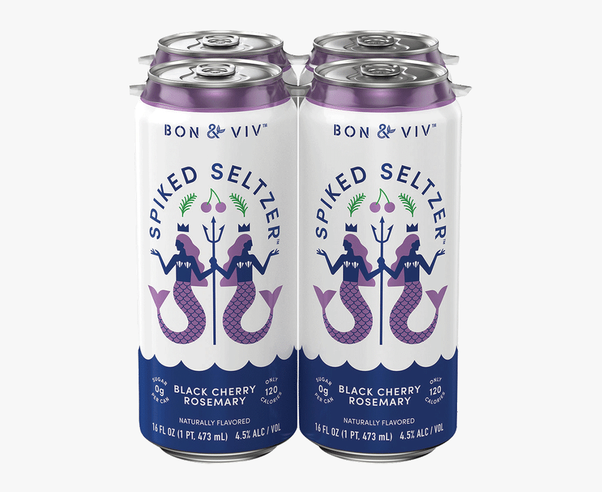 Bon & Viv Spiked Seltzer Black Cherry Rosemary - Bon And Viv Spiked Seltzer, HD Png Download, Free Download