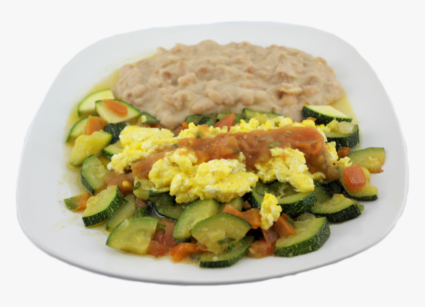 Calabacitas Your Style Egg Topped Over Fresh Bed Of, HD Png Download, Free Download